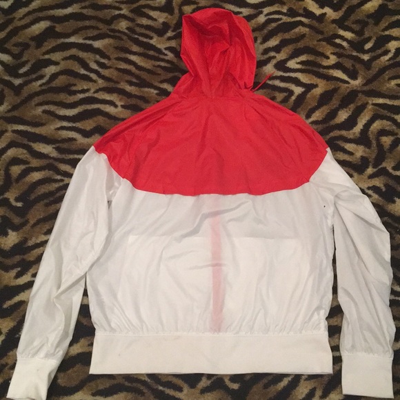 Nike Windbreaker Jacket Zip Hoodie Size Large - Picture 7 of 8